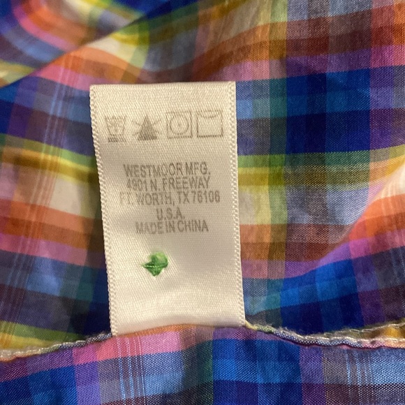 Panhandle Western Slim Fit Shirt Size XL - Picture 7 of 7